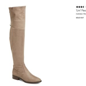 Ivanka Trump Livi  Faux Suede Over the Knee Boot